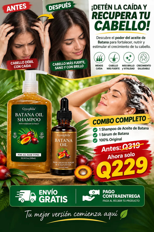 Batana Oil Shampoo + Batana Oil Hair Growth Serum